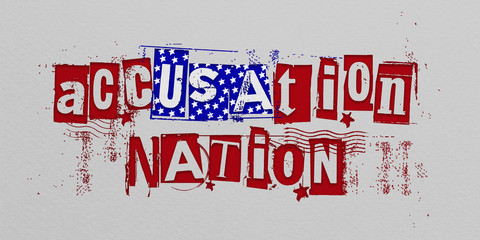 Illustration Idea for USA Under Rhetoric Attack. © Global News Art