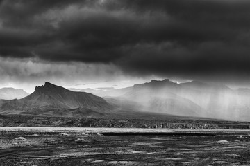 Fototapeta premium Alpine landscape in Skaftafell National Reserve, Iceland, Europe