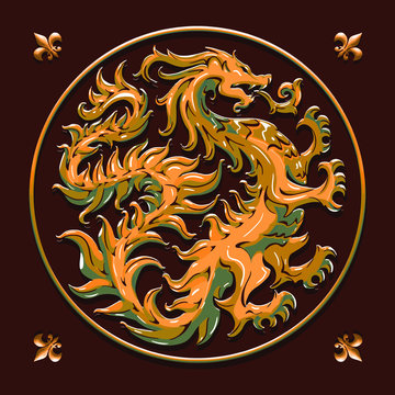 kung fu dragon logo