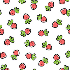 Random strawberry pattern