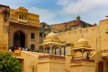 Obraz premium entrance to the fort of jaipur in India