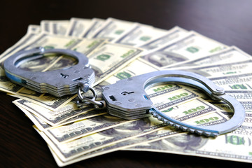 Law and crime. Business concept. The concept of wealth.