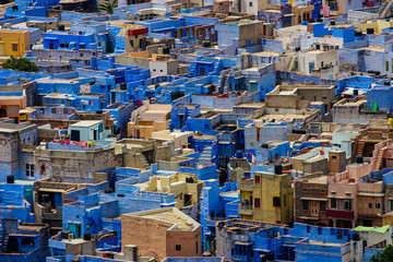 detail of the blue city of Jodhpur, India