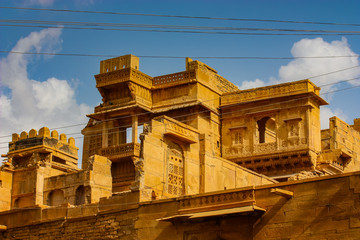 abandoned and ancient ruins in jaisalmer, Rajasthan, India
