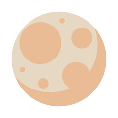 moon night halloween isolated icon