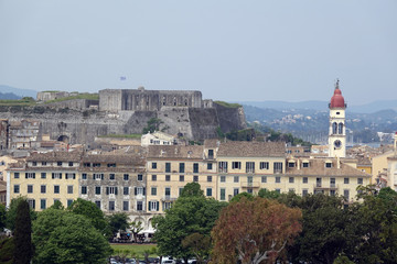 Obraz premium Blick von der Alten Festung auf Korfu-Stadt
