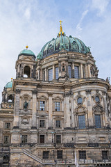 Obraz premium Architectural details of Berlin Cathedral (Berliner Dom) - famous landmark on the Museum Island in Mitte district of Berlin. Germany.
