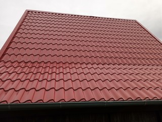 red roof of a house