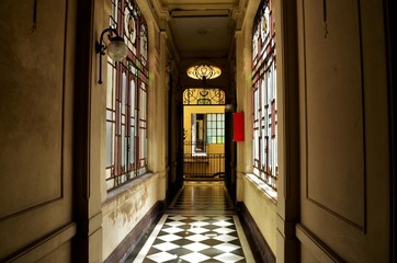 Fototapeta premium corridor in old building