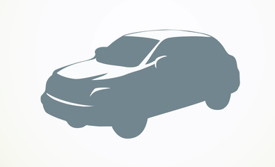 Taxi. Vector drawing