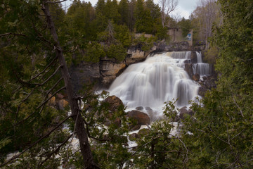 Inglis Falls on a Cloudy Day