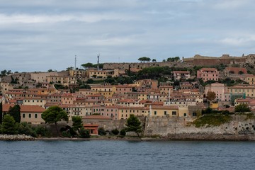Fototapeta na wymiar Veduta di Portoferraio - Isola d'Elba - Livorno - Toscana - Italia