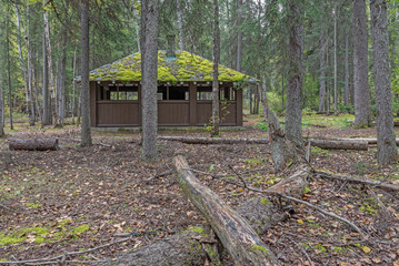 Picnic Shelter in Yoho National Park, British Columbia, Canada