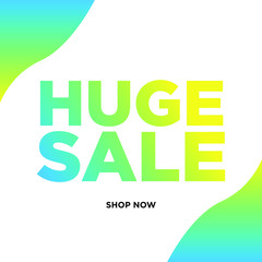 Naklejka premium sale banner template with abstract modern vector design 