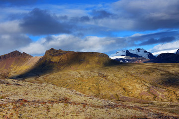 Alpine landscape in Skaftafell National Reserve, Iceland, Europe