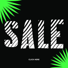 sale banner template with abstract modern vector design 