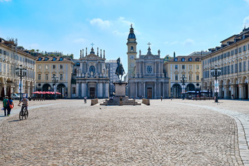 Fototapeta premium Piazza San Carlo, Turin