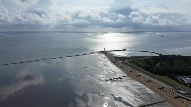 Cuxhaven en Allemagne et embouchure de l'Elbe