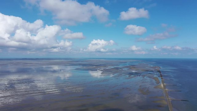 Cuxhaven en Allemagne et embouchure de l'Elbe