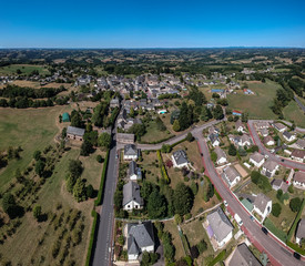 Sainte-Féréole (Corrèze, France) - Vue aérienne
