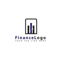 finance logo design template vector illustrasion