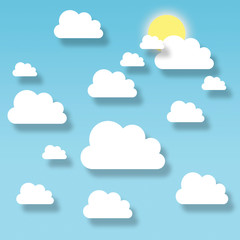 clouds and sun sky background