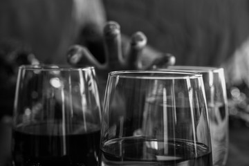 Halloween drinks with haunted hand