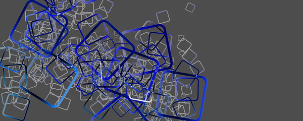 Abstract square panorama glass 3D background design illustration