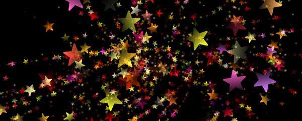 Obraz premium Wonderful Christmas background design illustration with stars