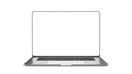  Laptop template isolated on white. Mockup.
