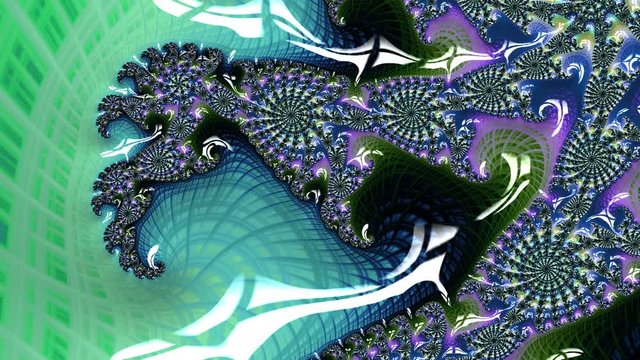 Mandelbrot set exhibit an elaborate and infinitely complicated boundary that reveals progressively ever-finer recursive detail at increasing magnifications. The "style" of this repeating detail 