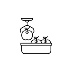 Smart farm, fruit icon. Element of smart farm thin line icon