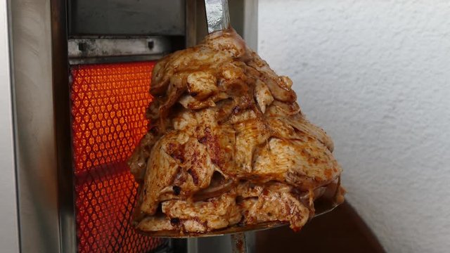 make chicken doner at home, home style turkish style doner,