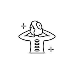 Massage stones spa icon. Element of spa thin line icon