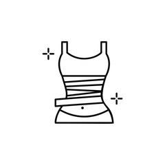 Wrap spa icon. Element of spa thin line icon