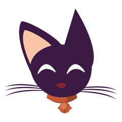 halloween cat mascot animal icon