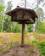 Helsinki, finland. Nature background. Landscape background. National park outdoors landscape.