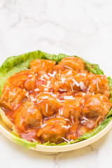 甘酢あんかけ焼売