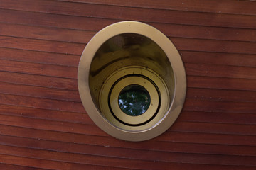 Window from the deck of the ship