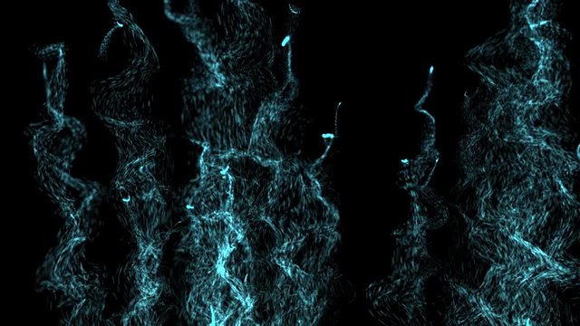 Abstract Blue Particle Background