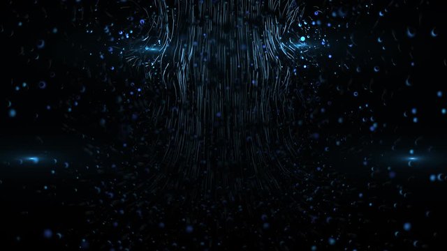 Abstract Blue Particle Background