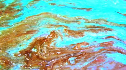 Very Nice Ink Abstract Psychedelic Paint Liquid Motion Background Texture Video.