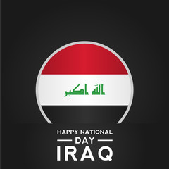 Iraq Independence Day Vector Design Template