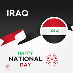 Iraq Independence Day Vector Design Template