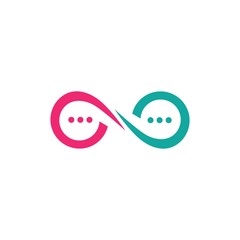 Speech bubble icon and Logo