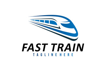 fast train logo icon vector