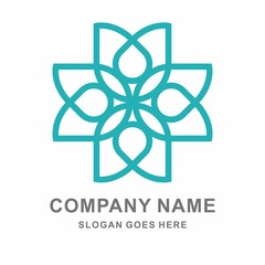 Flowers Cosmetic Fashion Beauty Business Company Vector Logo Design