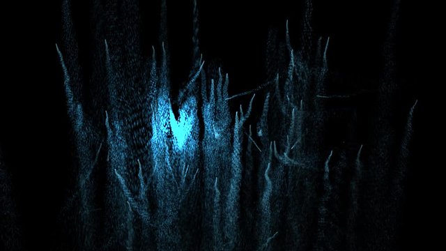 Abstract Blue Particle Background