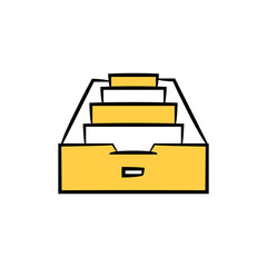 document tray or folder icon