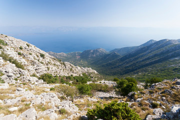 Mountains on Peljesac peninsula, Croatia